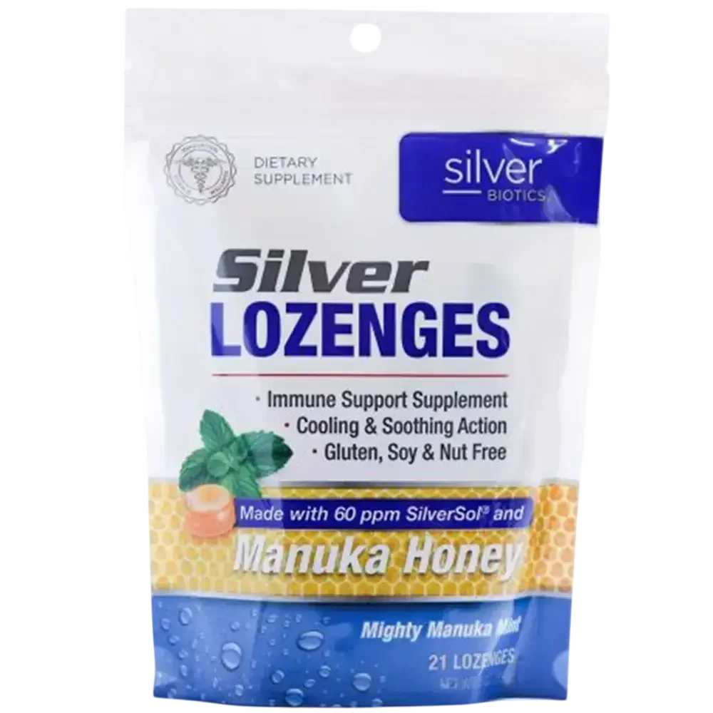 Silver Lozenges with Manuka Honey