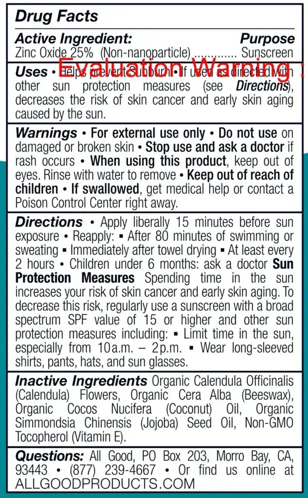 SPF50+ Sport Sunscreen Butter Stick