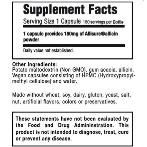 Allimax 100% Allicin 180mg