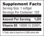 Vitamin D 10,000IU