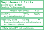 UNIQUE E® Mixed Tocopherols Concentrate
