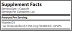 Vitamin D3 50,000IU