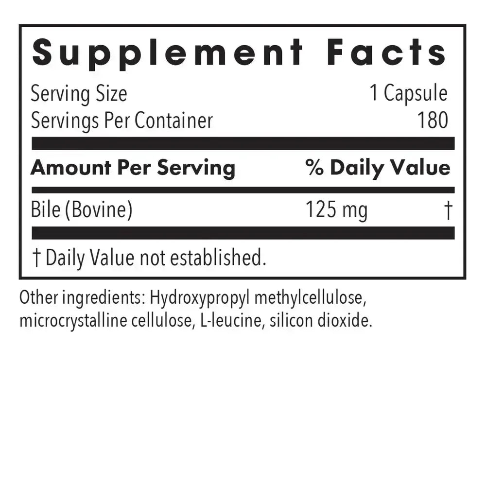 Ox Bile 125 mg Digest