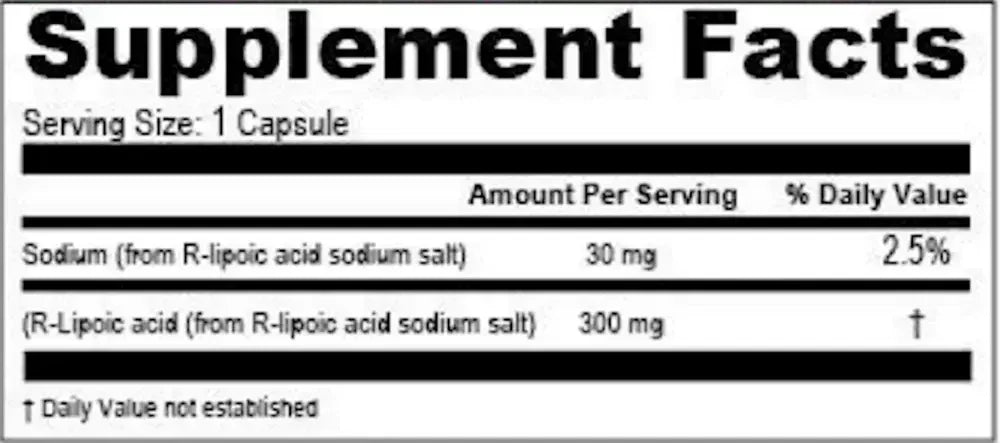 R-Lipoic Acid 300mg
