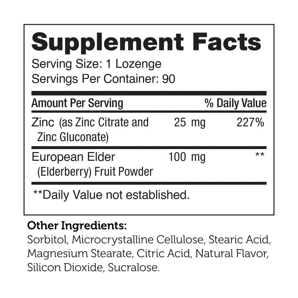Zinc+Elderberry Chewables