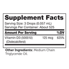 Vitamin D3 5000IU Liquid