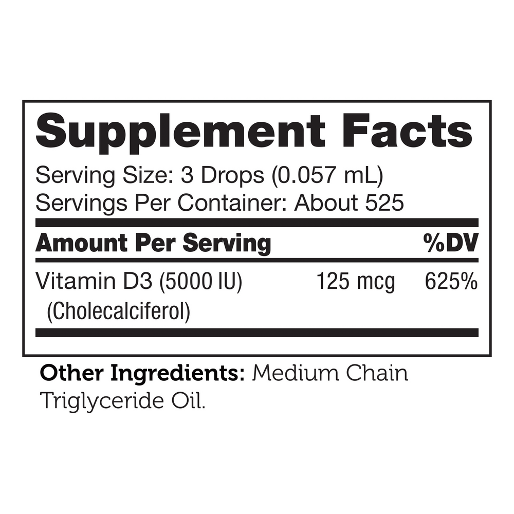 Vitamin D3 5000IU Liquid