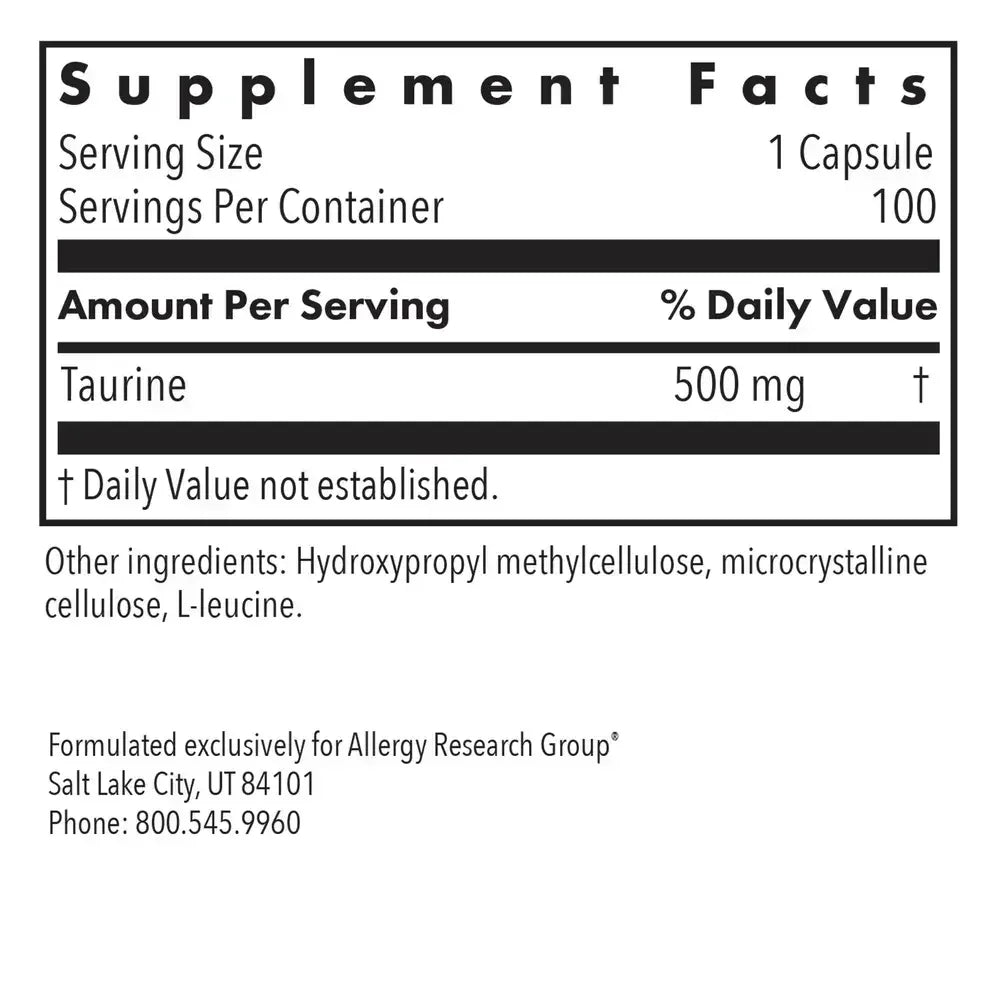Taurine 500mg