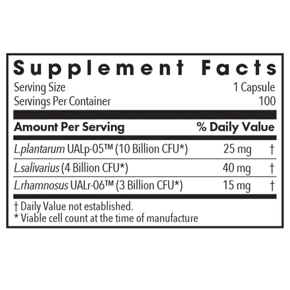 Lactobacillus Plantarum/Rhamnosus/Salivari